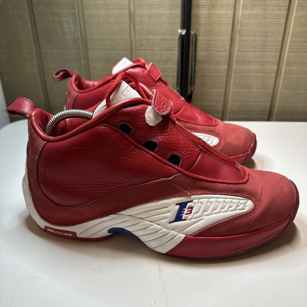Answer IV 4 Iverson Phila Red Pack Men's 11.5 Basketball Shoes 2013 V53152 Used